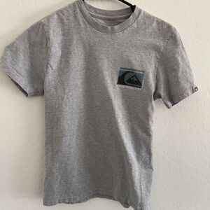 Quiksilver Men's Retro Logo Graphic Tee T-Shirt in Heather Grey